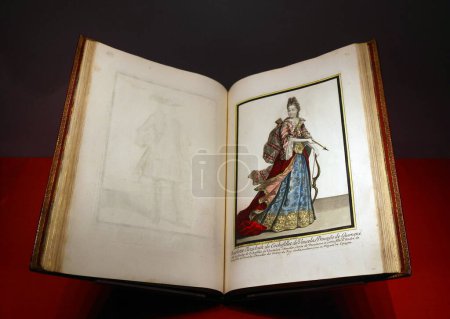Photo for DUBLIN REPUBLIC OF IRLAND 05 29 2023: Charlotte Elizabeth de Cochefilet book at the Chester Beatty Library, now known as the Chester Beatty, is a museum and library in Dublin. - Royalty Free Image