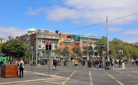 Foto de DUBLÍN, REPÚBLICA DE IRLANDA 05 28 2023: vista del centro de la ciudad de dublin, la capital dublin, Irlanda - Imagen libre de derechos