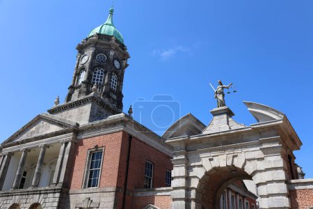 Photo for DUBLIN REPUBLIC OF IRELAND 05 28 2023: Dublin Castle is a former Motte-and-bailey castle and current Irish government complex and conference centre. - Royalty Free Image