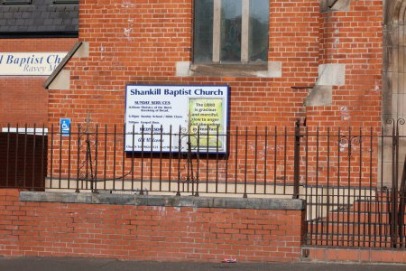 Photo for BELFAST NORTHERN IRELAND UNITED KINGDOM 06 03 2023: Shankill Baptist church. A church, at the Shankill Road end of Tennent Street, completed in 1906 to a design by James Hanna - Royalty Free Image