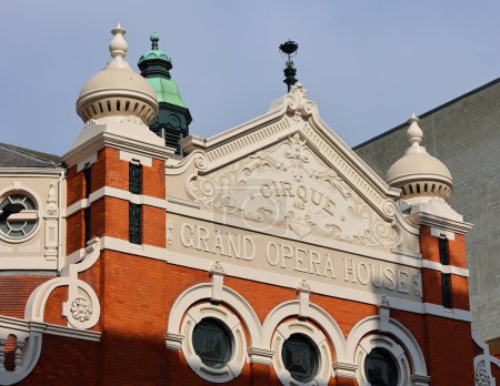 Photo for BELFAST NORTHERN IRELAND UNITED KINGDOM 06 03 2023: The Grand Opera House is a theatre in Belfast, Northern Ireland, designed by the most prolific theatre architect of the period, Frank Matcham. - Royalty Free Image