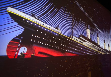 Photo for BELFAST NORTHERN IRELAND UNITED KINGDOM 06 03 2023: RMS Titanic was a British passenger liner, operated by the White Star Line, that sank in the North Atlantic Ocean on 15 April 1912 - Royalty Free Image
