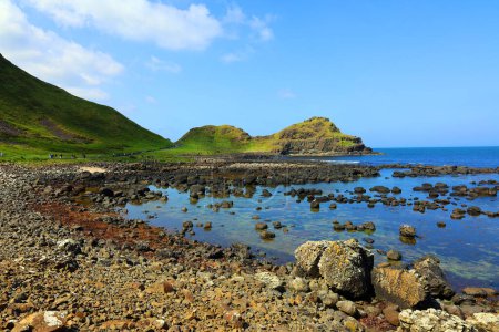 Photo for Scenic view at famous Giant's Causeway, County Antrim, north coast of Northern Ireland - Royalty Free Image