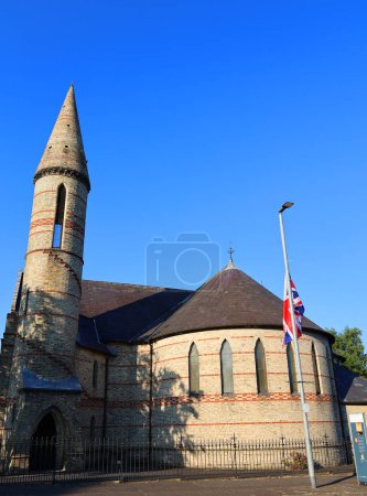 Téléchargez les photos : BELFAST NORTHERN IRLANDE ROYAUME-UNI 06 03 2023 : St Matthews, la plus ancienne église de la communauté de Shankill. C'est maintenant un bâtiment classé Grade A. - en image libre de droit