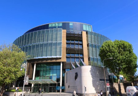 Photo for DUBLIN REPUBLIC OF IRELAND 05 28 2023: Criminal Courts of Justice is the principal courts building for the criminal courts in the Republic of Ireland. - Royalty Free Image