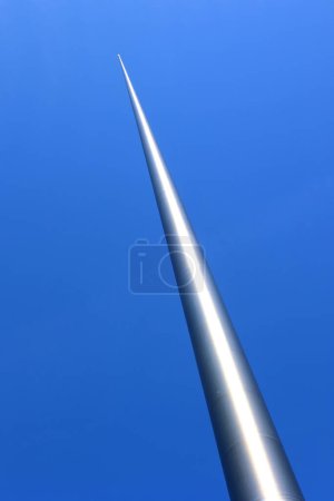 Photo for DUBLIN REPUBLIC OF IRELAND 05 28 2023: Spire of Dublin, alternatively titled the Monument of Light was designed by Ian Ritchie Architects, who sought an "Elegant and dynamic" - Royalty Free Image
