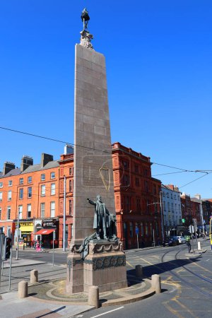 Photo for DUBLIN REPUBLIC OF IRLAND 05 28 2023: The statue of Charles Stewart Parnell on Sackville Street, now known as OConnell Street, is unveiled in Dublin on October 1, 1911. - Royalty Free Image