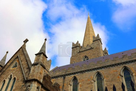 Photo for DUBLIN REPUBLIC OF IRELAND 05 28 2023: Saint Patrick's Cathedral founded in 1191 as a Roman Catholic cathedral, is currently the national cathedral of the Church of Ireland - Royalty Free Image