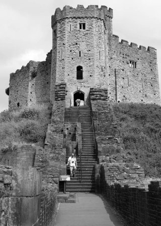 Photo for CARDIFF WALES UNITED KINGDOM 06 17 2023: Cardiff Castle is one of Wales leading heritage attractions and a site of international significance and you will discover a story 2,000 years in the making - Royalty Free Image