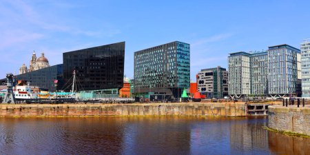 Photo for Hilton Liverpool City Centre and harbor - Royalty Free Image
