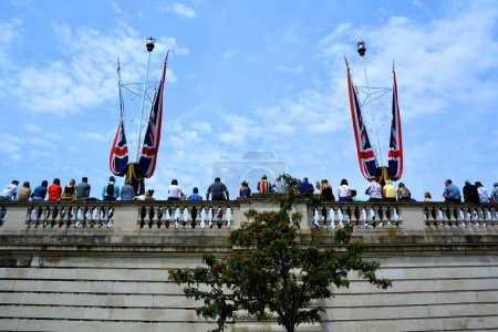 Téléchargez les photos : LONDRES ROYAUME-UNI 06 17 2023 : Décoration pour les gardes du Roi à l'anniversaire de la Souveraine est officiellement célébrée par la cérémonie de Trooping the Colour (défilé d'anniversaire du Roi). - en image libre de droit