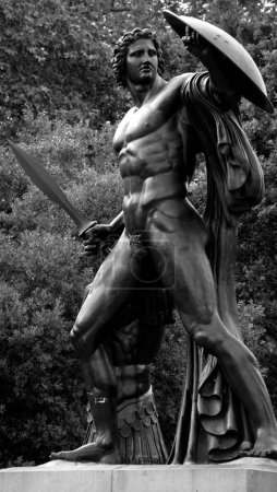 Photo for LONDON UNITED KINGDOM 06 19 2023: The 18ft statue of Achilles, the Greek hero of the Trojan War, commemorates the soldier and politician, Arthur Wellesley, 1st Duke of Wellington (1769-1852). - Royalty Free Image