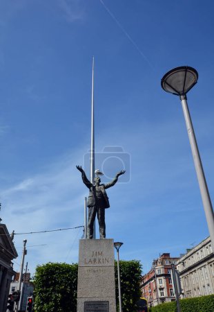 Foto de REPÚBLICA DUBLINA DE IRLANDA 05 28 2023: De pie a más de seis pies de altura, el líder sindical 'Big Jim' James Larkin fue una figura imponente en más de un sentido - Imagen libre de derechos