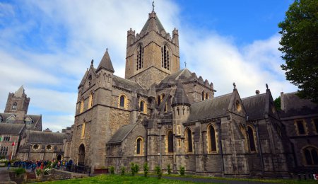 Photo for DUBLIN REPUBLIC OF IRELAND 05 28 2023: Christ Church Cathedral is one of Dublin's oldest buildings, a leading visitor attraction and a place of pilgrimage for almost 1,000 years. - Royalty Free Image