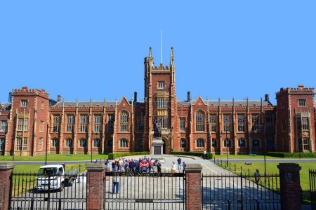 Photo for BELFAST NORTHERN IRELAND UNITED KINGDOM 06 03 2023: Queen's University Belfast officially the Queen's University of Belfast (or Queen's and QUB), is a public research university in Belfast - Royalty Free Image