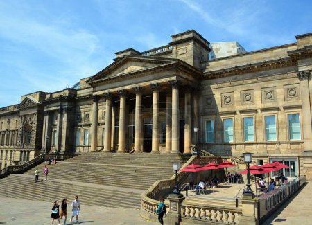 Photo for LIVERPOOL UNITED KINGDOM 06 07 2023: World Museum Liverpool is a large museum in Liverpool, England which has extensive collections covering archaeology, ethnology and the natural and physique - Royalty Free Image