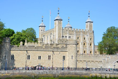 Photo for LONDON UNITED KINGDOM 06 19 2023: Her Majesty's Royal Palace and Fortress, more commonly known as the Tower of London, is a historic castle on the north bank of the River Thames in central London - Royalty Free Image
