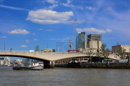 Photo for London cityscape and waterloo bridge, UK - Royalty Free Image