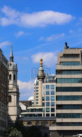 Photo for LONDON UNITED KINGDOM 06 17 2023: Great Fire of London 1666. The Monument is one of the City of Londons most outstanding landmarks and visitor attractions - Royalty Free Image