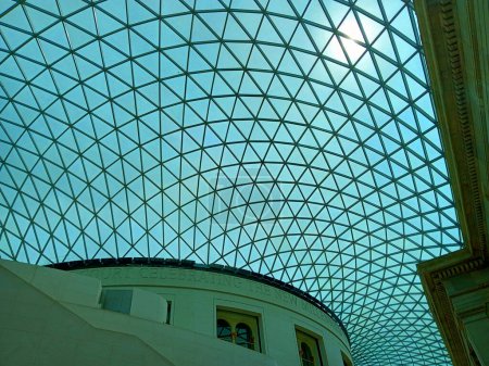 Photo for LONDON UNITED KINGDOM 06 17 2023: Centre of the British Museum sits the largest covered public square in Europe, the Queen Elizabeth II Great Court. - Royalty Free Image