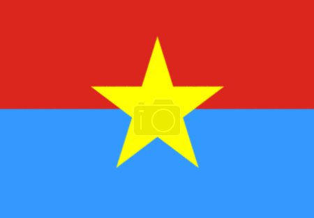 Téléchargez les photos : Drapeau du gouvernement révolutionnaire provisoire de la République du Sud Vietnam - en image libre de droit