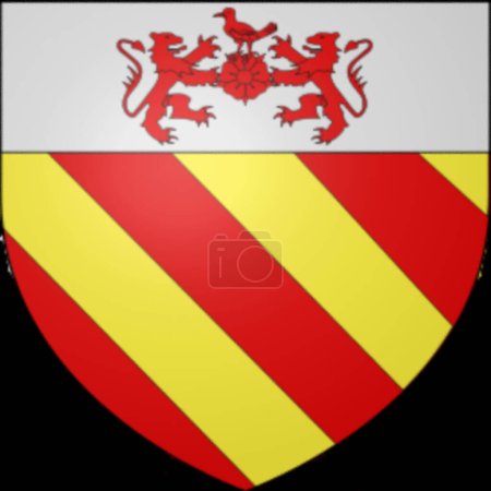 Photo for Coat of arms of Pope Honorius lll Cencio Savelli 1216 to 1227 - Royalty Free Image