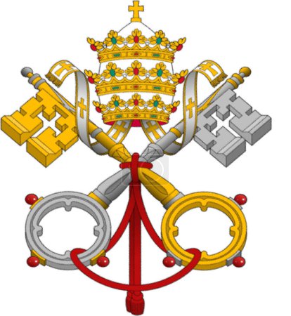 Photo for COAT OF ARMS OF HIS HOLINESS - Royalty Free Image