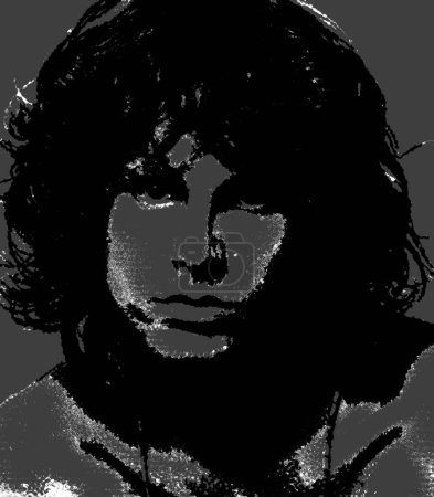 Photo for CIRCA 1970: Pop art James Douglas Morrison (Jim Morrison) was an American singer-songwriter and poet who was the lead vocalist of the rock band the Doors. - Royalty Free Image