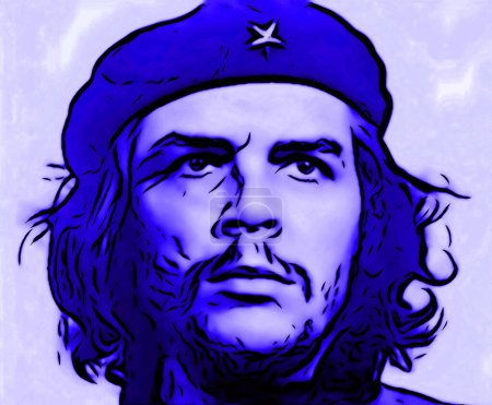 Foto de CIRCA 2019: Arte pop de Ernesto Che Guevara - revolucionario argentino, comandante de la Revolución Cubana de 1959 y estadista cubano. - Imagen libre de derechos