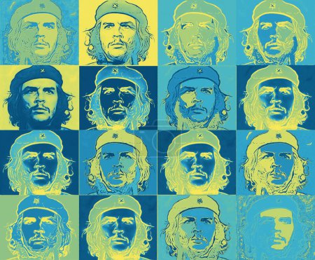 Téléchargez les photos : CIRCA 2019 : Pop art d'Ernesto Che Guevara - révolutionnaire argentin, commandant de la Révolution cubaine de 1959 et homme d'État cubain. - en image libre de droit