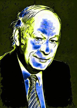 Photo for CIRCA 1500: Pop art of Ren Levesque is a Quebec journalist, statesman and politician, founder of the Parti Quebecois and 23rd Prime Minister of the Province of Quebec. - Royalty Free Image