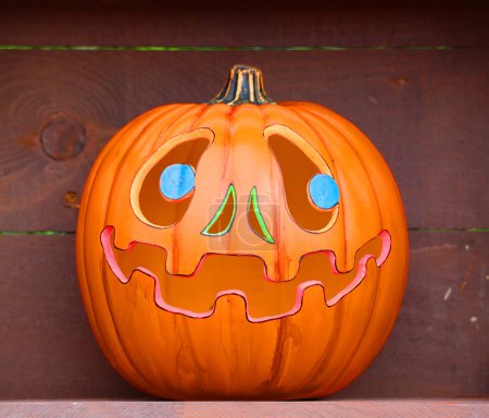 Photo for GRANBY QUEBEC CANADA 10 28 2023: Funny pumpkin for the Halloween period - Royalty Free Image