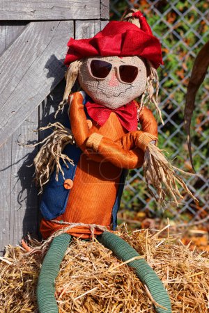 Photo for GRANBY QUEBEC CANADA 10 21 2022: Funny scarecrow for the halloween period - Royalty Free Image