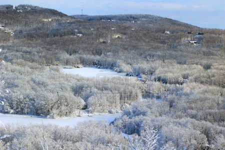 Photo for Winter landscape Bromont Shefford Quebec Canada - Royalty Free Image