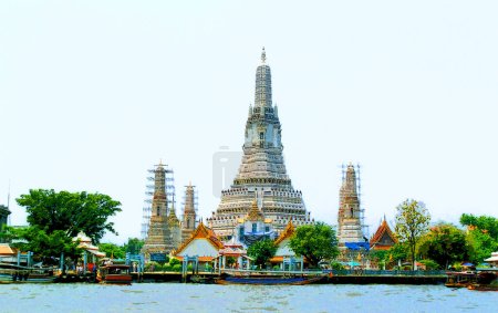 Foto de Vista del templo en Bangkok, Tailandia
. - Imagen libre de derechos