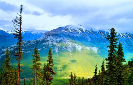 Photo for Canadian Rocky Mountains, comprising both the Alberta Rockies and the British Columbian Rockies, Canadian segment of North American Rocky Mountains - Royalty Free Image