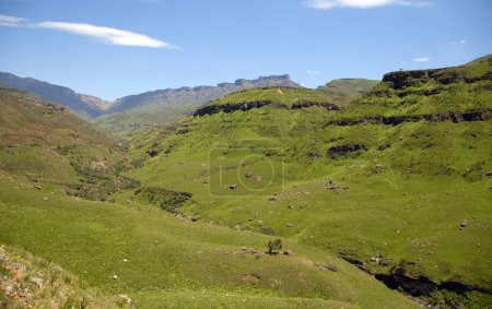 beautiful landscape of Lesotho, officially Kingdom of Lesotho, landlocked country and enclave, surrounded by the Republic of South Africa