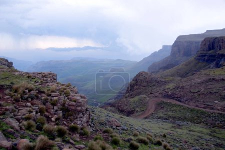 Photo for Landscape of Lesotho, officially the Kingdom of Lesotho, is a landlocked country and enclave, surrounded by the Republic of South Africa - Royalty Free Image