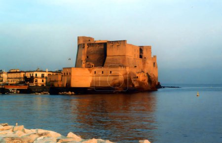 Photo for NAPLES ITALY 05 28 2003: ("Egg Castle") is a seafront castle in Naples, located on the former island of Megaride, now a peninsula, on the Gulf of Naples in Italy - Royalty Free Image