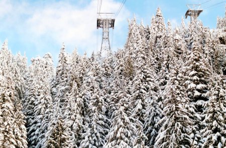 Invierno en Grouse Mountain, Vancouver, Columbia Británica, Canadá 