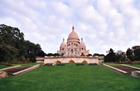 Photo for PARIS, FRANCE 10 12 2003: The Basilica of the Sacred Heart of Paris is a Roman Catholic church and minor basilica, dedicated to the Sacred Heart of Jesus - Royalty Free Image