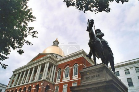 BOSTON MA USA 12 10 2005: Massachusetts State House oder das New State House, ist die Hauptstadt des Bundesstaates und Sitz der Regierung Massachusetts