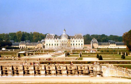 Photo for MAINCY FRANCE 10 10 2005: Chateau de Vaux-le-Vicomte is a Baroque French chAteau located in Maincy, near Melun, 55 kilometres (34 mi) southeast of Paris in the Seine-et-Marne dep - Royalty Free Image