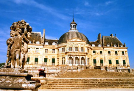 Photo for MAINCY FRANCE 10 10 2005: Chateau de Vaux-le-Vicomte is a Baroque French chAteau located in Maincy, near Melun, 55 kilometres (34 mi) southeast of Paris in the Seine-et-Marne dep - Royalty Free Image