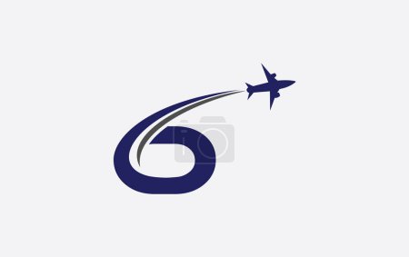 Tour and travel logo design, Airline agency symbol and aviation company monogram logo vector with letters