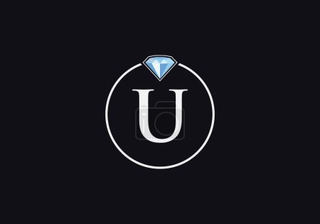Diamond jewellery logo and diamond logotype circle jewelry icon design vector