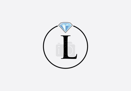 Diamond jewellery logo and diamond logotype circle jewelry icon design vector