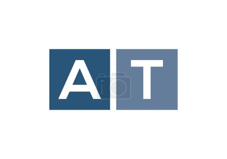 Plantilla vectorial de diseño de logotipo ATA Letter. Carta abstracta ATA Logo Design