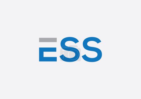 ES Letter Logo Design Vector Template. Abstract Letter ESS Logotype Concept