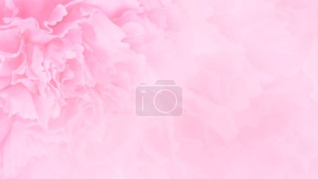 Téléchargez les photos : Carte d'invitation avec œillet rose. Modèle de carte de mariage. Fond floral. Modèle d'élégance avec des fleurs - en image libre de droit